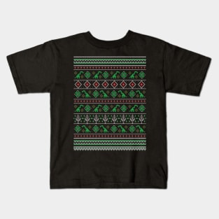 Shylasaur Holiday Sweater Kids T-Shirt